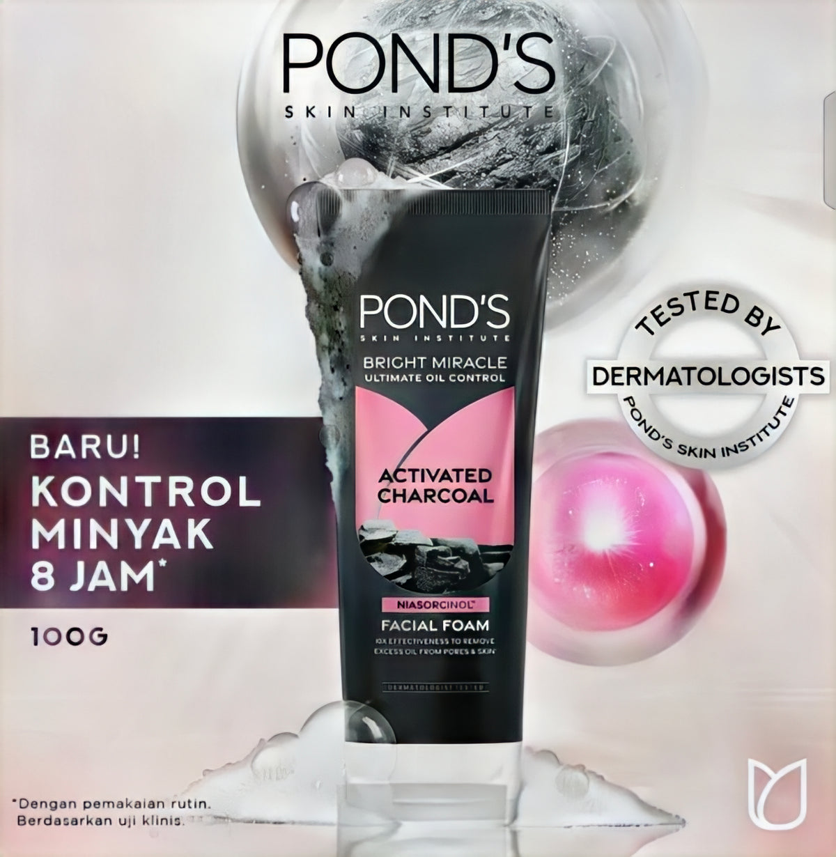 Ponds Bright Miracle Ultimate Oil Control Facewash 100G