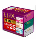 Lux Rainbow Bar Soap 123G Trio Pack
