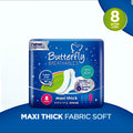 Butterfly Maxi Thick Fabric Soft XL Sanitary Pads 8 Pcs