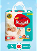 Rocket Premium Diaper Size 1-2 Small 80 Diapers