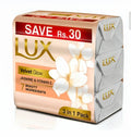 Lux Velvet Glow Bar Soap 123G Trio Pack