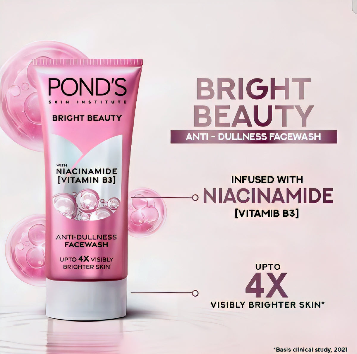 Ponds Bright Beauty Anti Dullness Facesash 50G